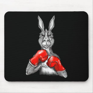 Funny Boxing Roger - Humor Sport Kangaroo Mouse Pad