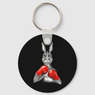 Funny Boxing Roger - Humour Sport Kangaroo Keychain