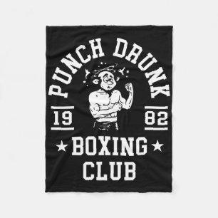 Funny Boxing T Shirt For Boxers Fleece Blanket