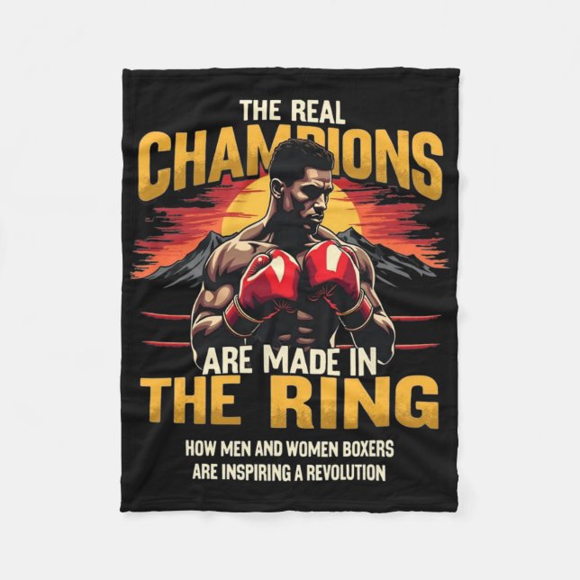 Funny Boxing - Yes  Fleece Blanket (Front)