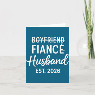 Funny Boyfriend Fiance Husband Groom Wedding Card