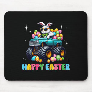Funny Boys Happy Easter Monster Truck Easter Eggs Mouse Pad