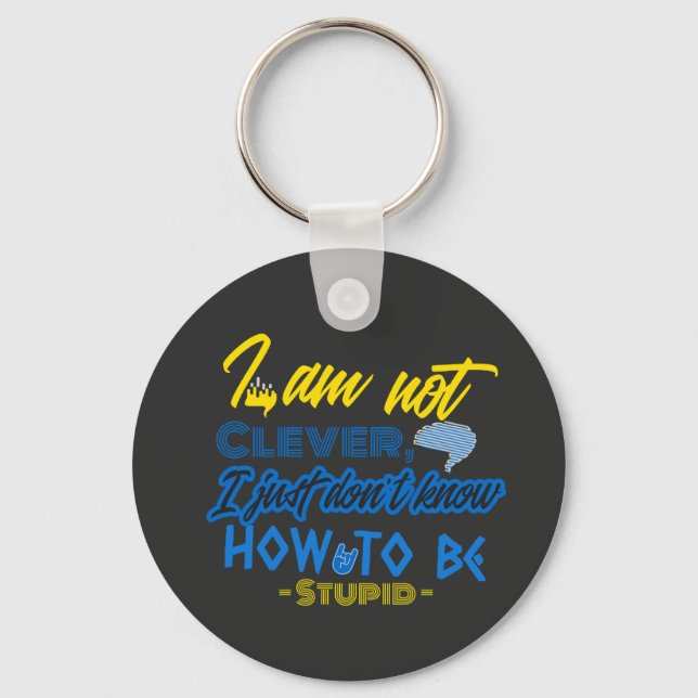 Funny, Brain Design Keychain (Front)