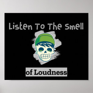 Funny Brain Design Poster