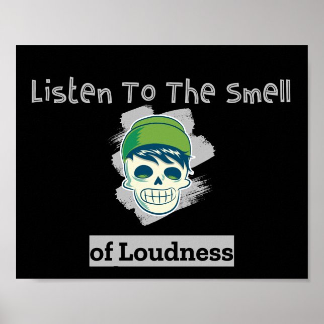 Funny Brain Design Poster (Front)