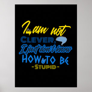 Funny, Brain Design Poster