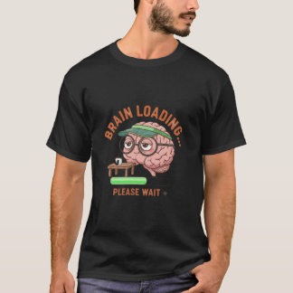 Funny Brain Loading Coffee T-Shirt
