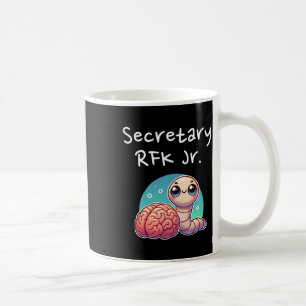 Funny Brain Worm Secretary Rfk Jr.  Coffee Mug