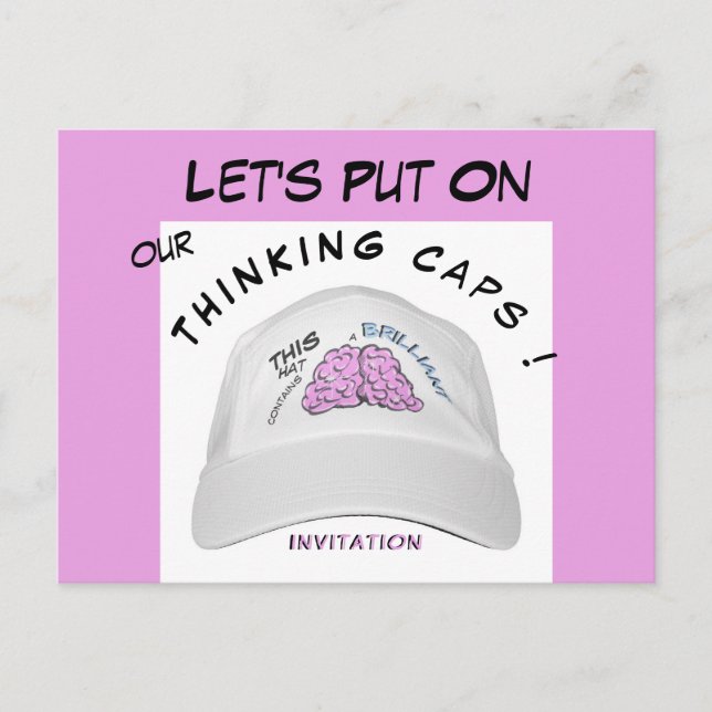 Funny Brainstorm Session Invitation Carte postale (Devant)