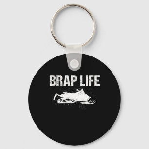 Funny Brap Snowmobile Gift For Snowmobiling Lover  Keychain