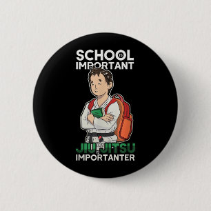 Funny Brazilian Jiu Jitsu Kid 2 Inch Round Button