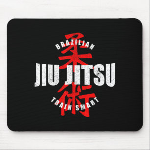 Funny Brazilian Jiu Jitsu Vintage Train Smart Mouse Pad