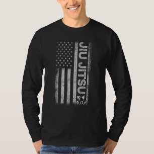 Funny Brazillian Jiu Jitsu American Flag Bjj Men W T-Shirt