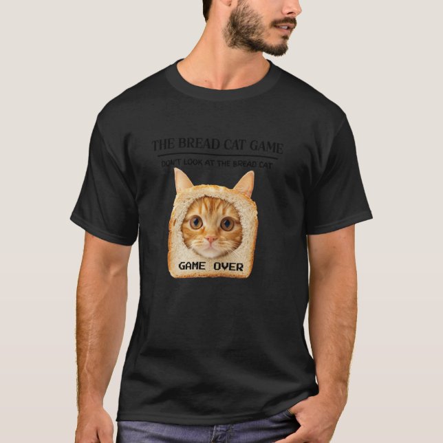 Funny Bread Cat T-Shirt (Front)