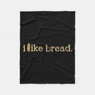Funny Bread Lover Minimalist Sourdough Baking Fleece Blanket