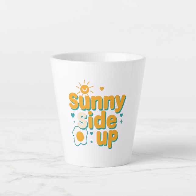 Funny Breakfast Foodie Quote Latte Mug (Front)