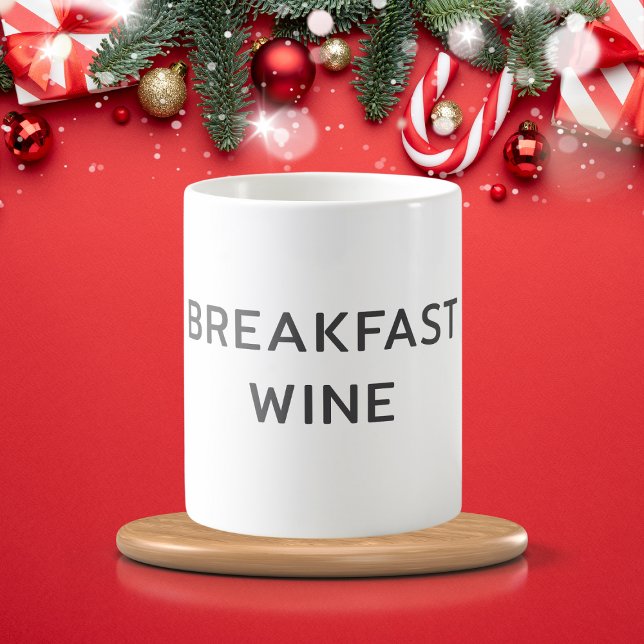 Funny Breakfast wine personalized Magic Mug (Creator Uploaded)