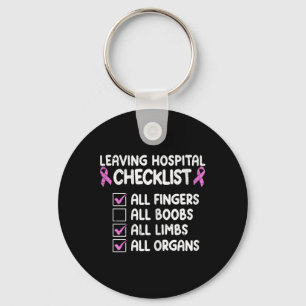 Funny Breast Cancer Survivor Masectomy 1 Keychain