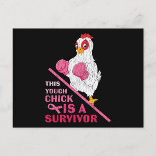 Funny Breast Cancer Warrior Survivor Girl Women Postcard