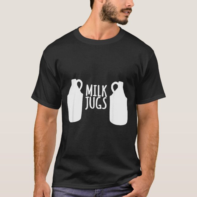 Funny Breastfeeding Shirt - Milk Jugs Support (Front)