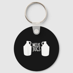 Funny Breastfeeding Shirt - Milk Jugs Support Keychain