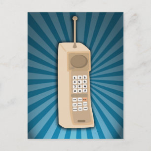 Funny Brick Cell Phone Postcard