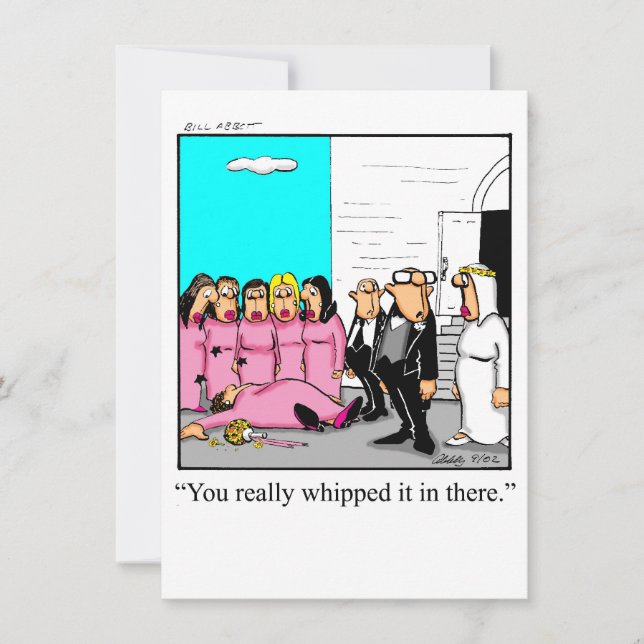 Funny Bridal Shower Humour Invitation (Front)