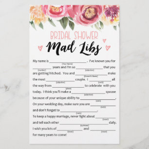 Funny Bridal Shower or Hen Party game