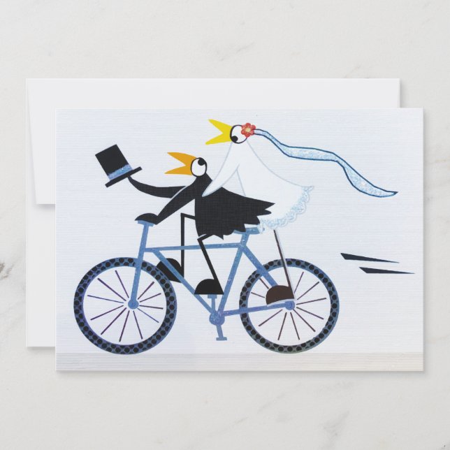 Funny Bride And Groom Loving Couple Holiday Card (Front)
