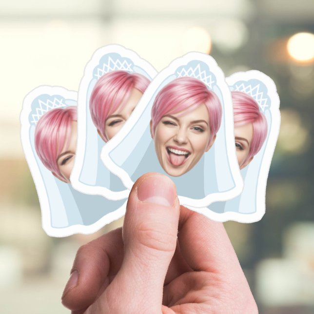 Funny Bride Face – Custom Photo with Veil & Tiara (Creator Uploaded)