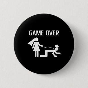 Funny Bride Groom Wedding Bachelor Bachelorette Pa 2 Inch Round Button