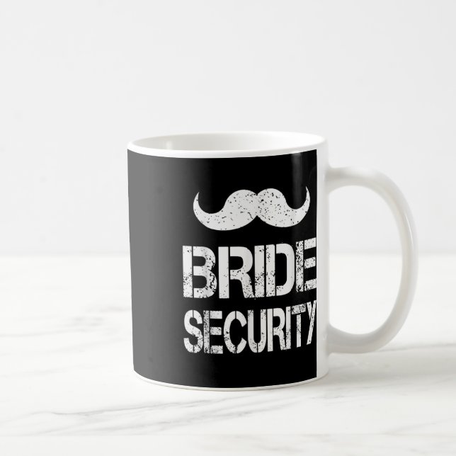 Funny Bride Security Kids Wedding Party Bacheloret Coffee Mug (Right)