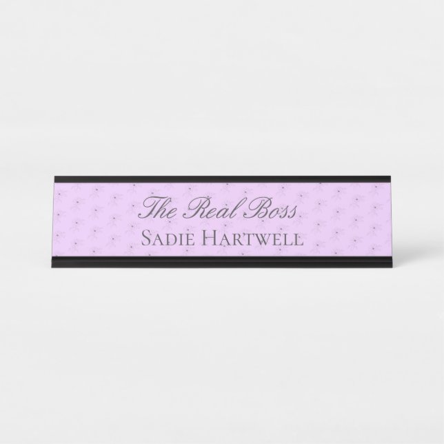 Funny Bride Wedding Name Plate (Front)