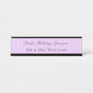 Funny Brides Parents Wedding Name Plate