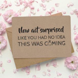 Funny Bridesmaid / Maid of Honour Proposal Invitation