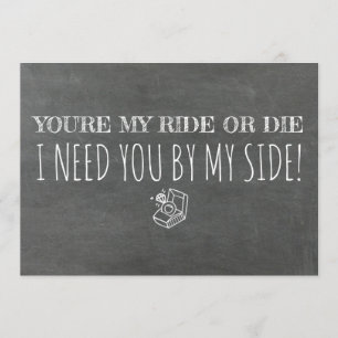 Funny Bridesmaid / Maid of Honour Proposal Invitation