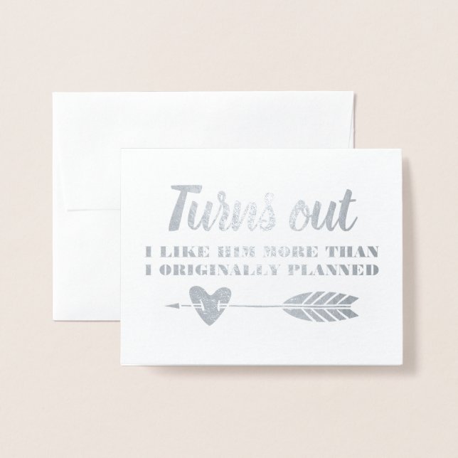 Funny Bridesmaid or Maid of Honour Foil Card (Front With Envelope)