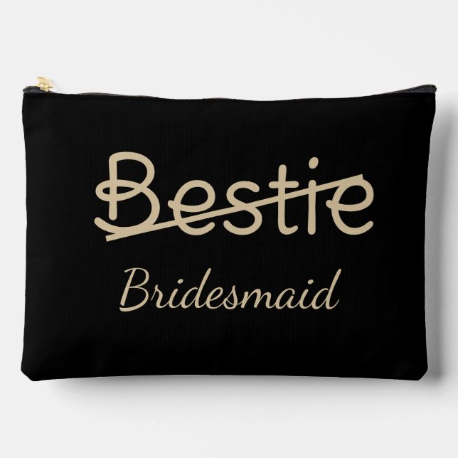 Funny Bridesmaids Sister Maid of honour proposal  Accessory Pouch (Front)