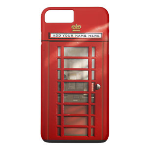 Funny British Red Telephone Box Personalized Case-Mate iPhone Case