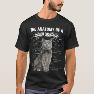 Funny British Shorthair Cat Mom Dad Meow T-Shirt