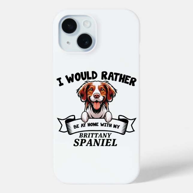 Funny Brittany Spaniel Dog Case-Mate iPhone Case (Back)