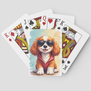 Funny Brittany Spaniel Kawaii Dog Playing Cards