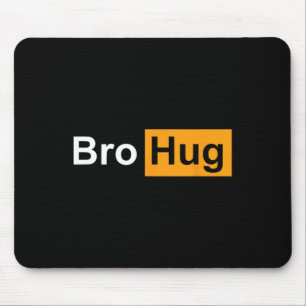 Funny Bro Hug Bodybuilding Powerlifting Sports Gym Mouse Pad