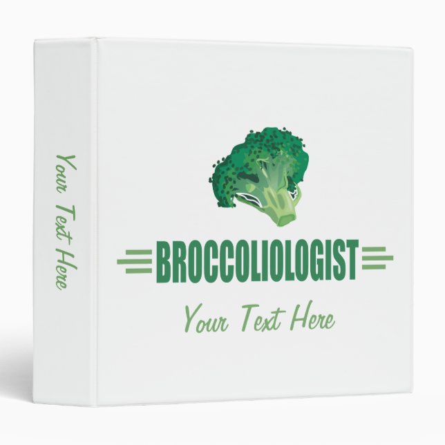 Funny Broccoli Binder (Front/Spine)