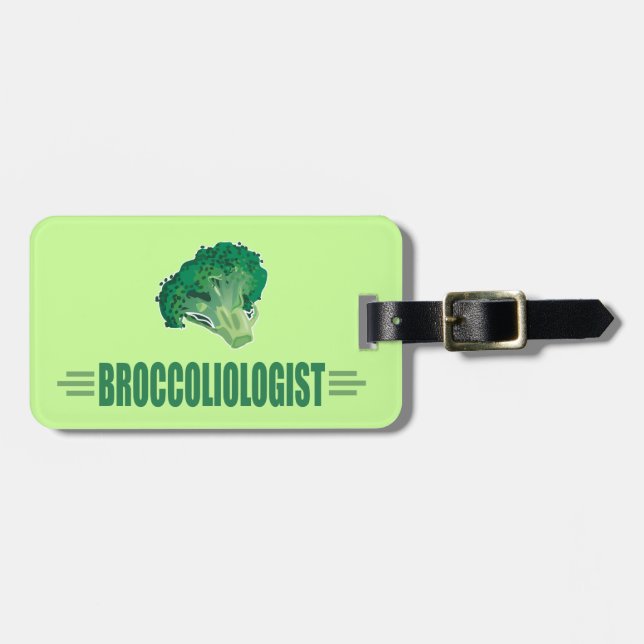 Funny Broccoli Luggage Tag (Front Horizontal)