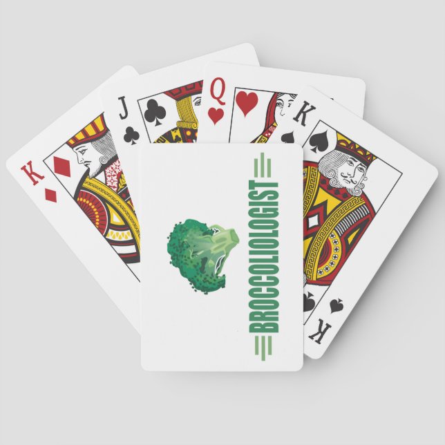 Funny Broccoli Playing Cards (Back)