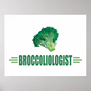 Funny Broccoli Poster