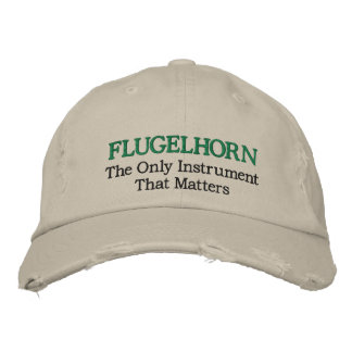 Funny brodé Flugelhorn Casquette de musique
