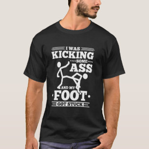 Funny Broken Leg Surgery, Foot Got Stuck Injury Sk T-Shirt