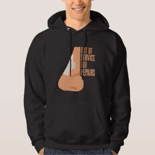 Funny Broken Nose Recovery Nose Operation Hoodie